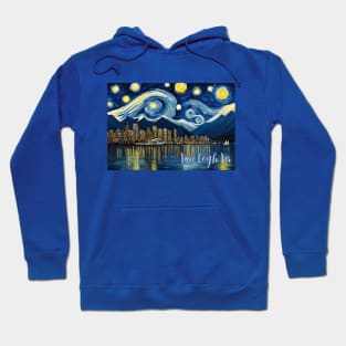 Van Gogh Vancouver British Columbia Starry Night Pacific Coast Hoodie